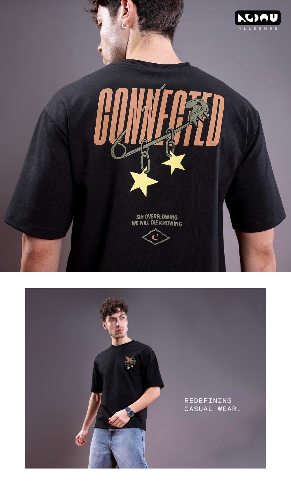 Style B 896 Oversize Allsense Cotton Mens Tshirts Manufacturer Ahmedabad