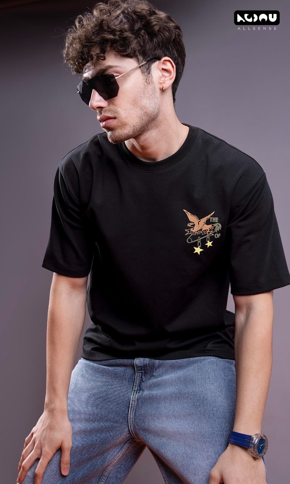 Style B 896 Oversize Allsense Cotton Mens Tshirts Manufacturer Ahmedabad