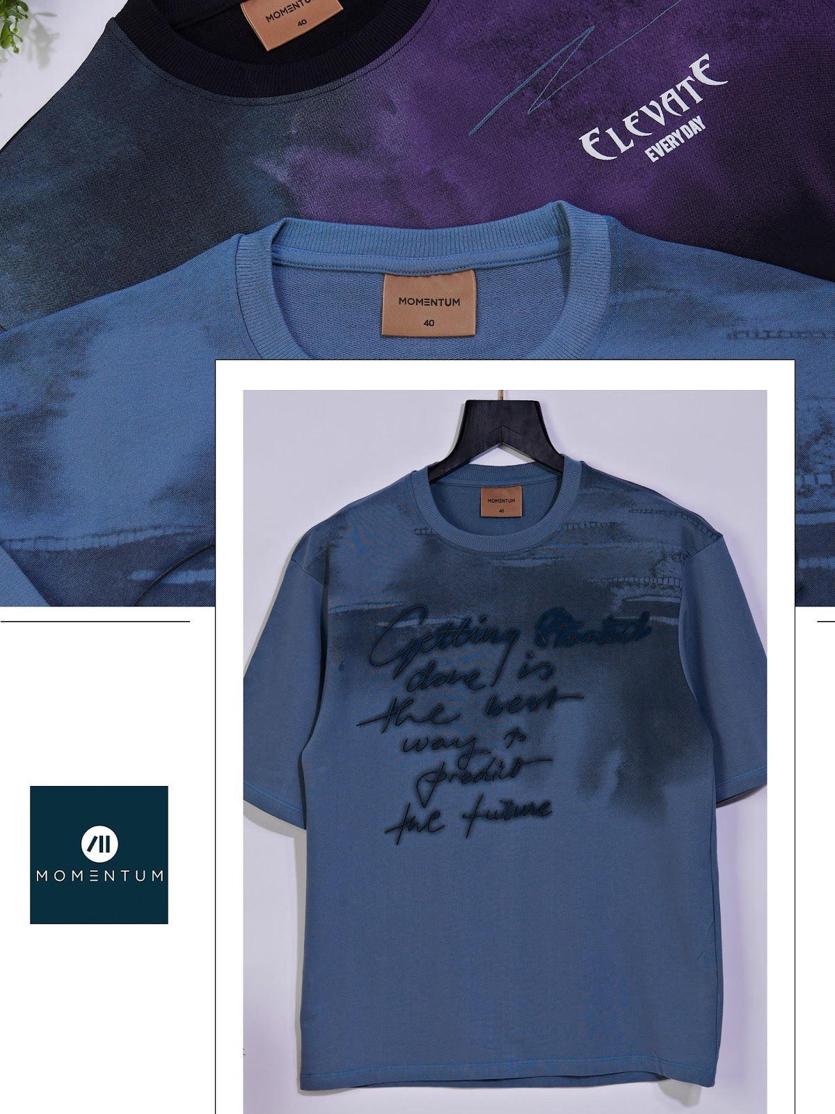 Style Code 214 Momentum Cotton Looper Mens Tshirts Wholesale