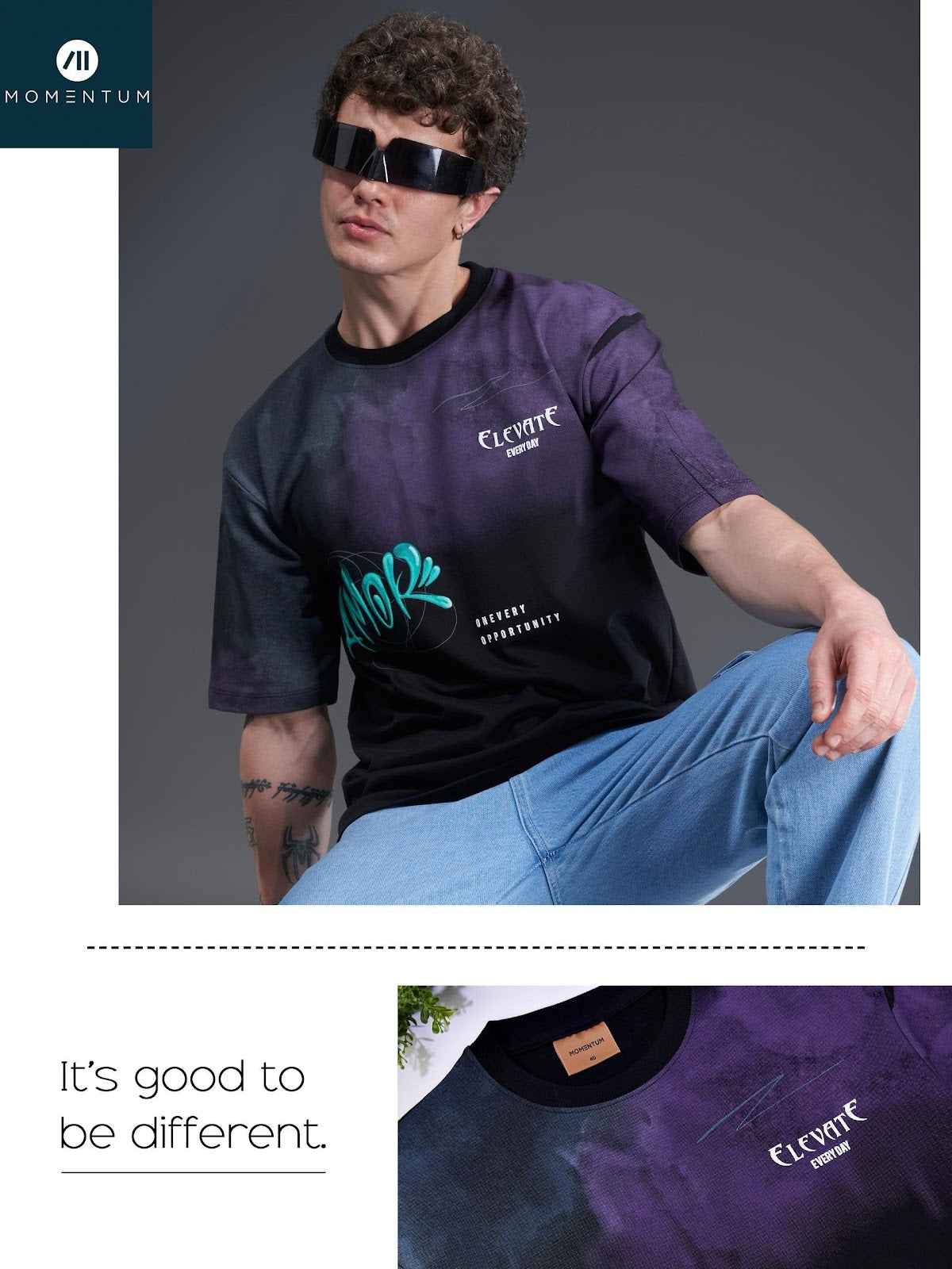 Style Code 214 Momentum Cotton Looper Mens Tshirts Wholesale