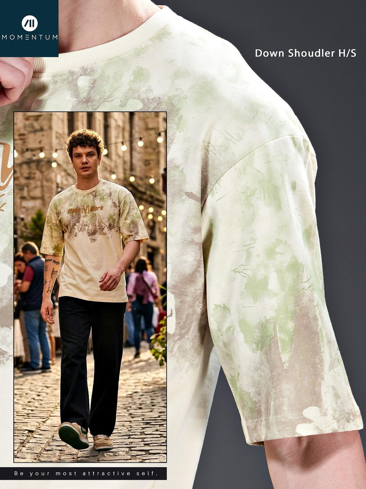 Style Code 214 Momentum Cotton Looper Mens Tshirts Wholesale