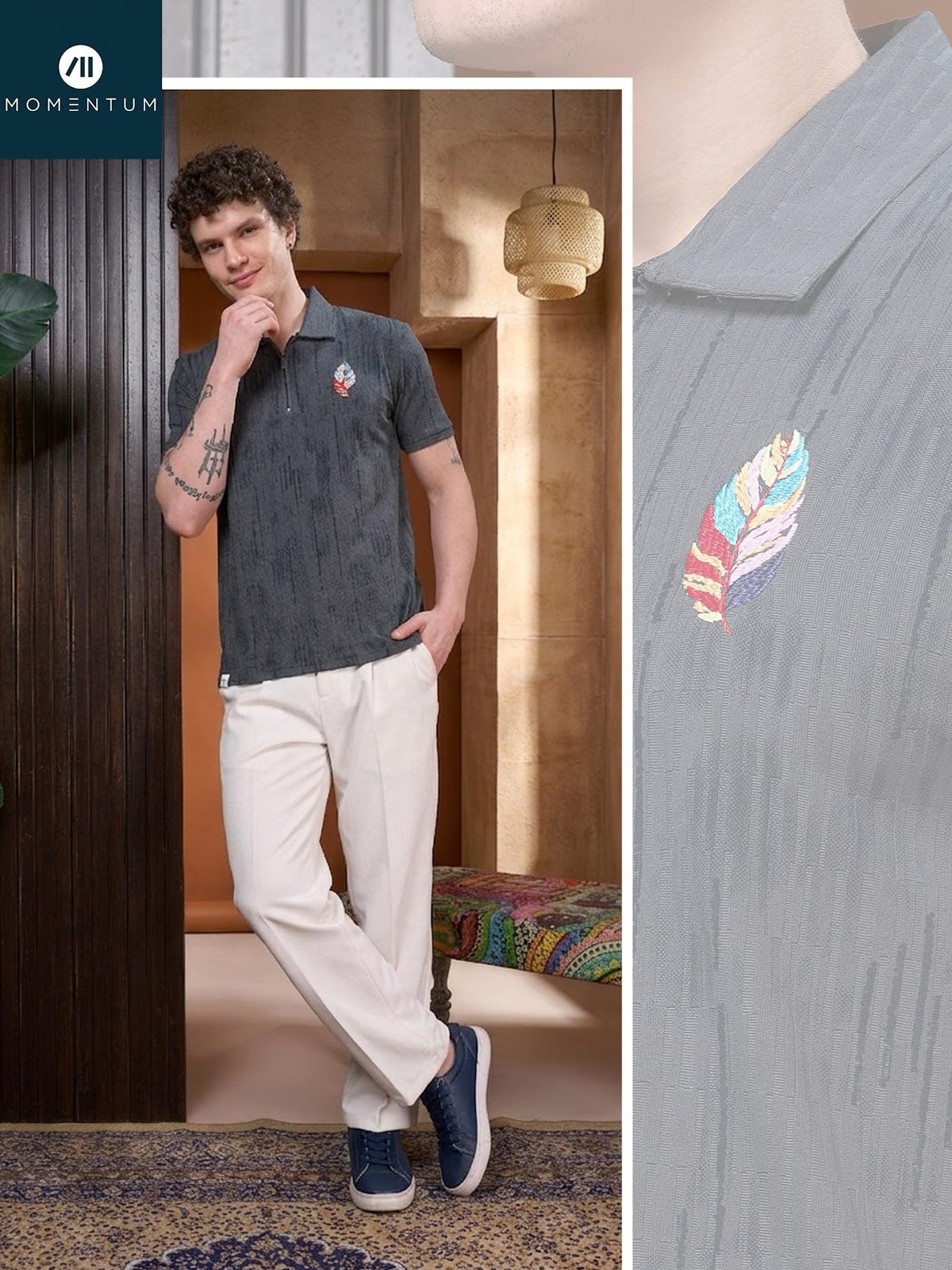 Style Code 225 Momentum Lycra Mens Tshirts Manufacturer Ahmedabad