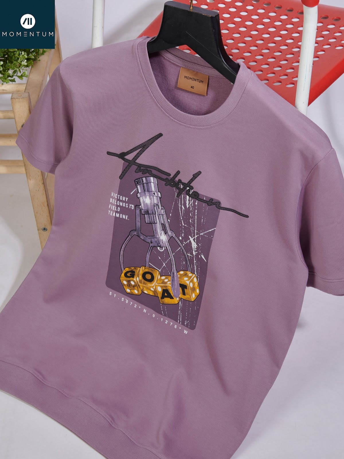 Style Code 237 Momentum Cotton Looper Mens Tshirts Wholesaler Gujarat