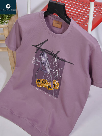 Style Code 237 Momentum Cotton Looper Mens Tshirts Wholesaler Gujarat