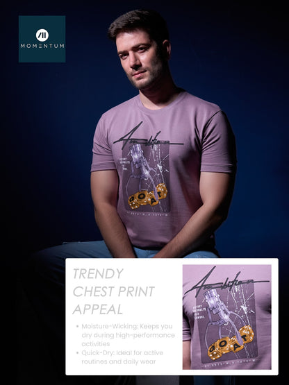 Style Code 237 Momentum Cotton Looper Mens Tshirts Wholesaler Gujarat