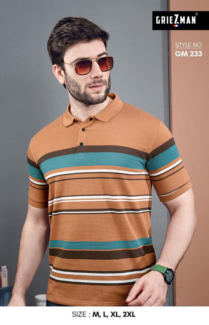 Style Gm 233 Griezman Auto Stripes Mens Tshirts Wholesale