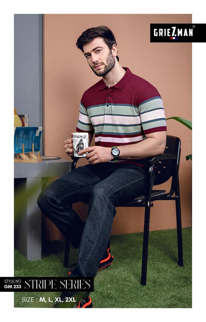 Style Gm 233 Griezman Auto Stripes Mens Tshirts Wholesale