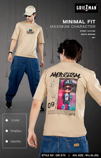 Style Gm 270-262 Griezman Cotton Looper Mens Tshirts Exporter Ahmedabad