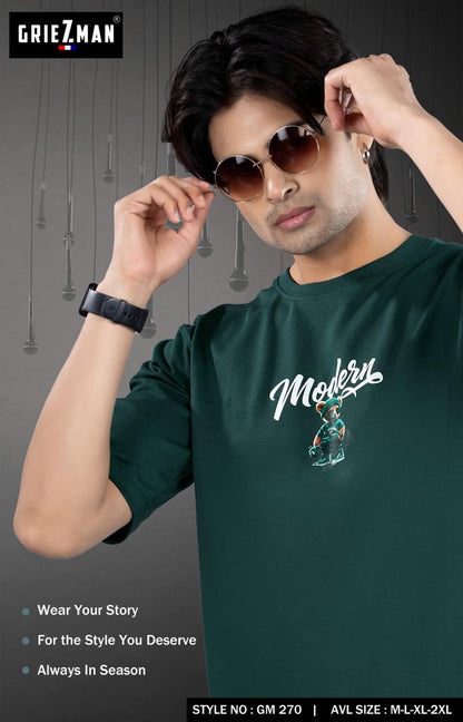 Style Gm 270-262 Griezman Cotton Looper Mens Tshirts Exporter Ahmedabad