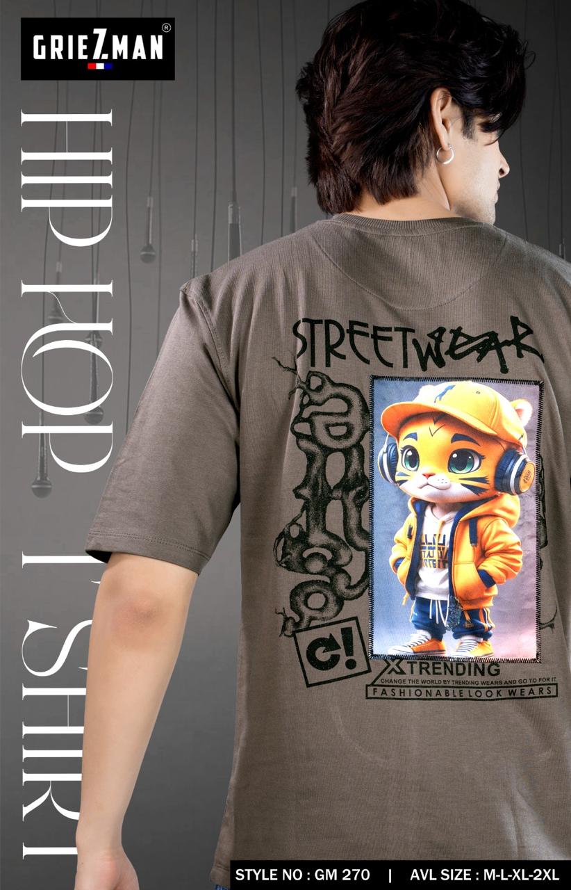 Style Gm 270-262 Griezman Cotton Looper Mens Tshirts Exporter Ahmedabad
