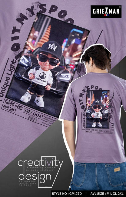Style Gm 270-262 Griezman Cotton Looper Mens Tshirts Exporter Ahmedabad