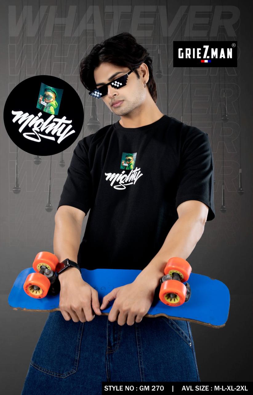 Style Gm 270-262 Griezman Cotton Looper Mens Tshirts Exporter Ahmedabad