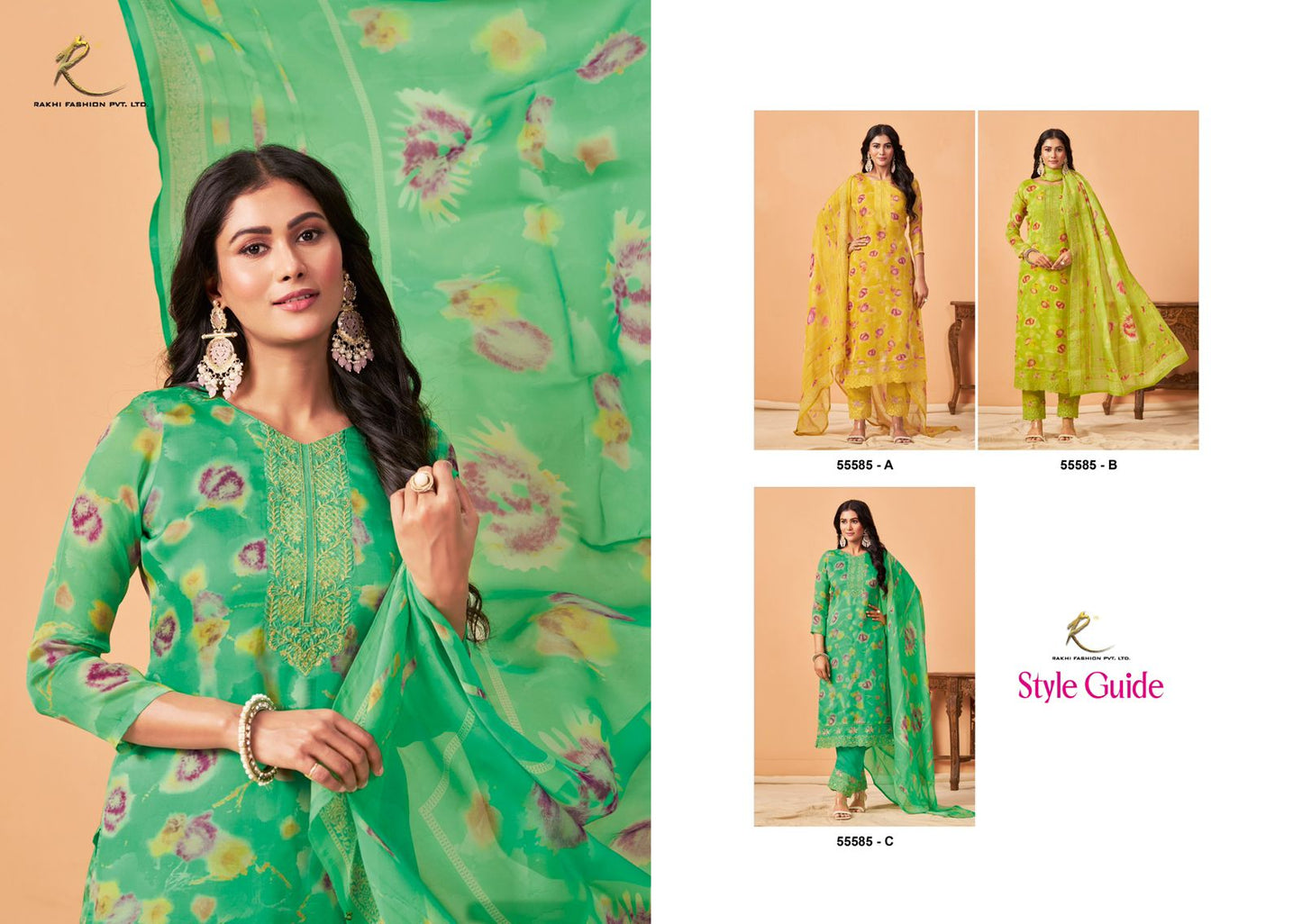 Style Guide Rakhi Fashion Pure Viscose Pant Style Suits Manufacturer Gujarat