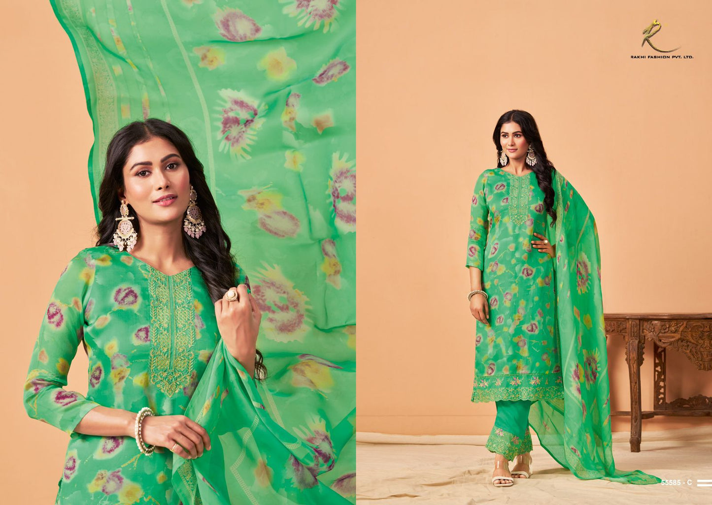 Style Guide Rakhi Fashion Pure Viscose Pant Style Suits Manufacturer Gujarat