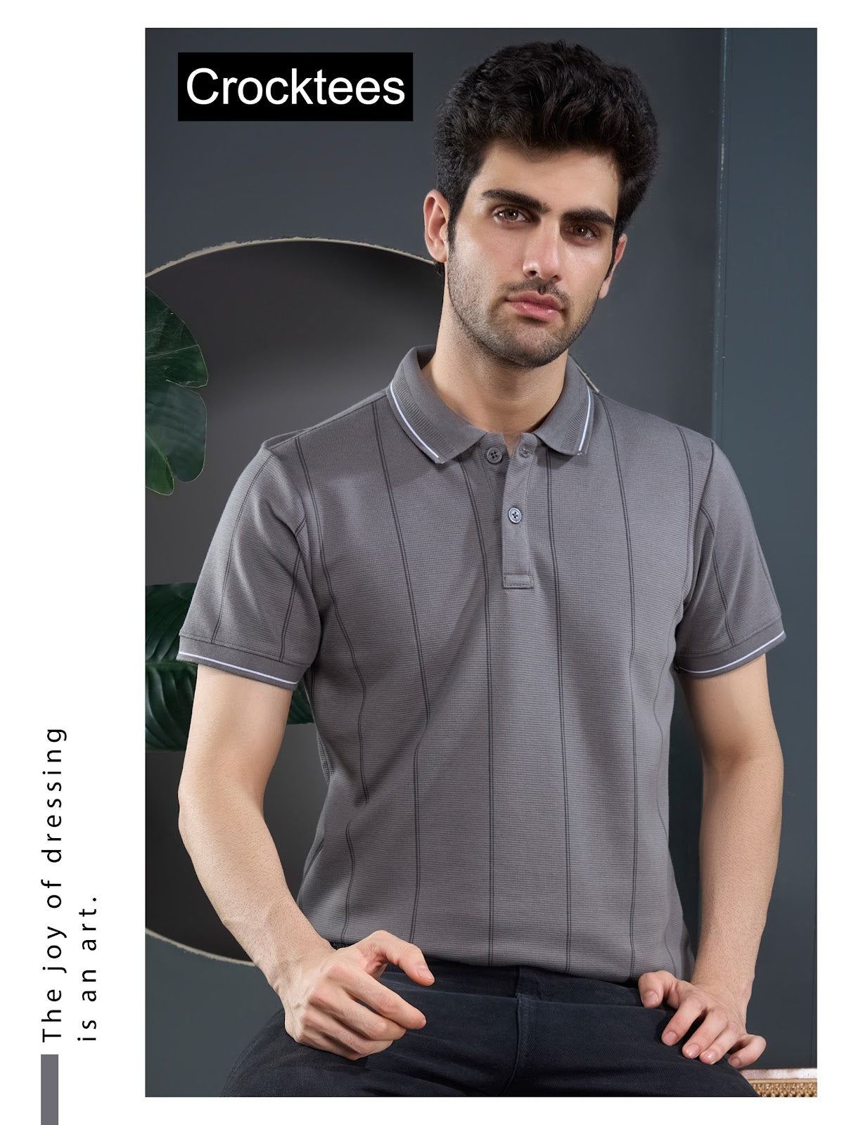 Style Jh 262 Polo Crocktees Interlock Mens Tshirts Exporter India