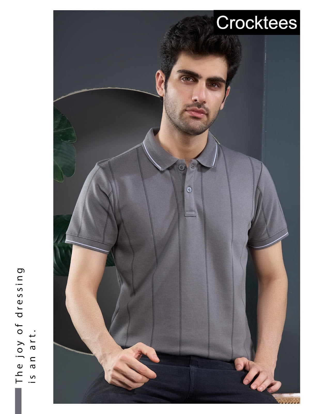 Style Jh 262 Polo Crocktees Interlock Mens Tshirts Exporter India