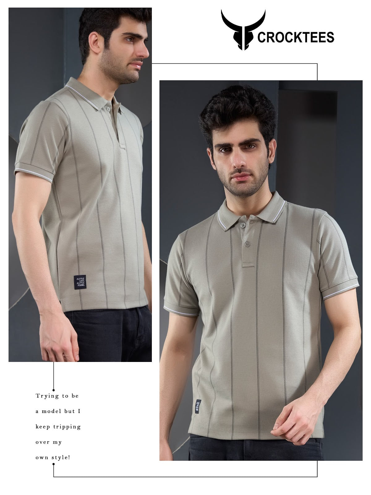 Style Jh 262 Polo Crocktees Interlock Mens Tshirts Exporter India
