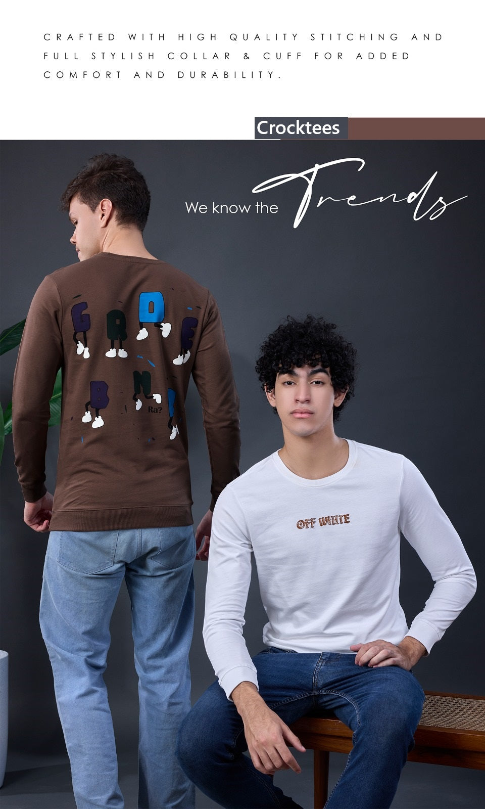 Style Jh 308 Hand Rib Crocktees Cotton Looper Mens Tshirts Manufacturer Gujarat