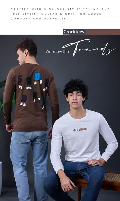 Style Jh 308 Hand Rib Crocktees Cotton Looper Mens Tshirts Manufacturer Gujarat