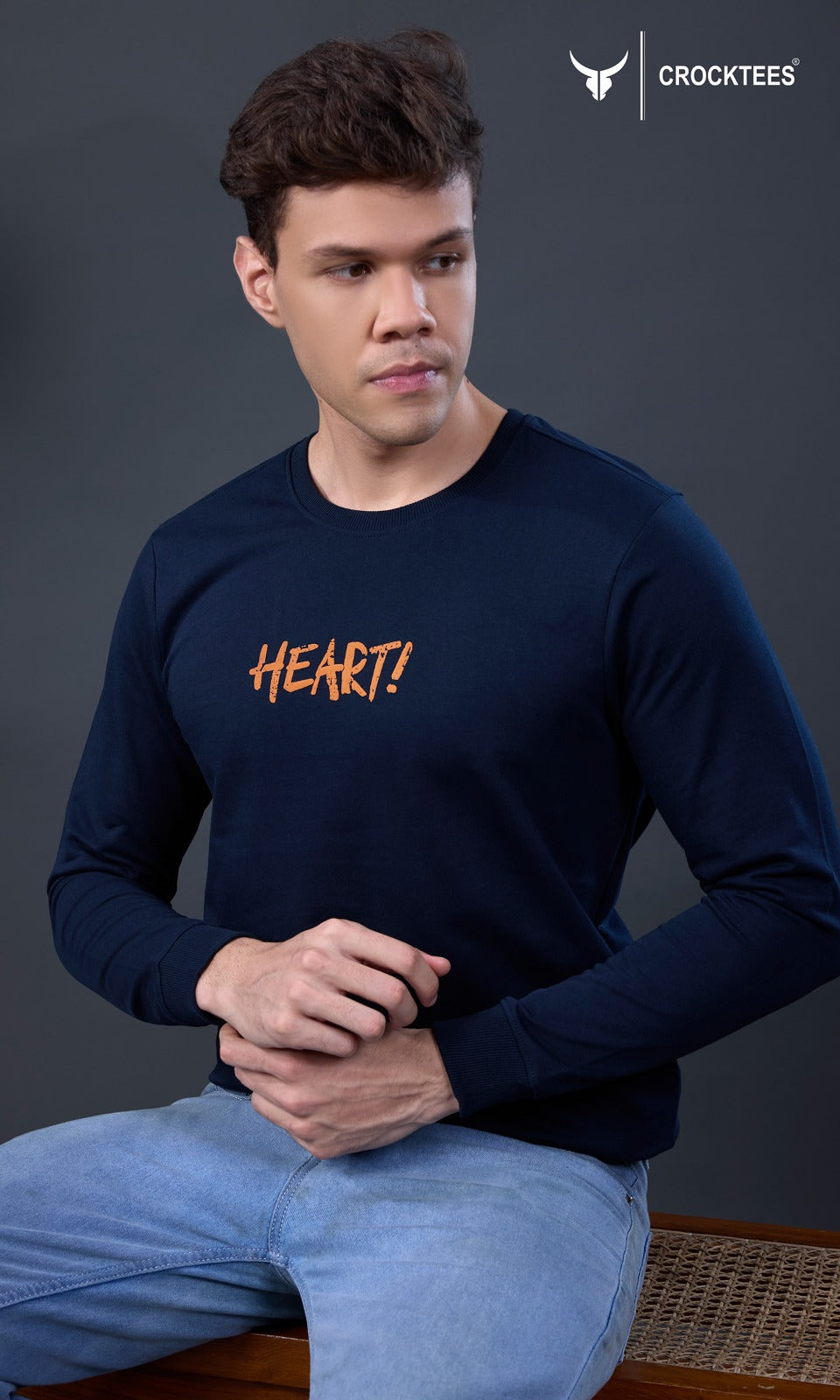 Style Jh 308 Hand Rib Crocktees Cotton Looper Mens Tshirts Manufacturer Gujarat