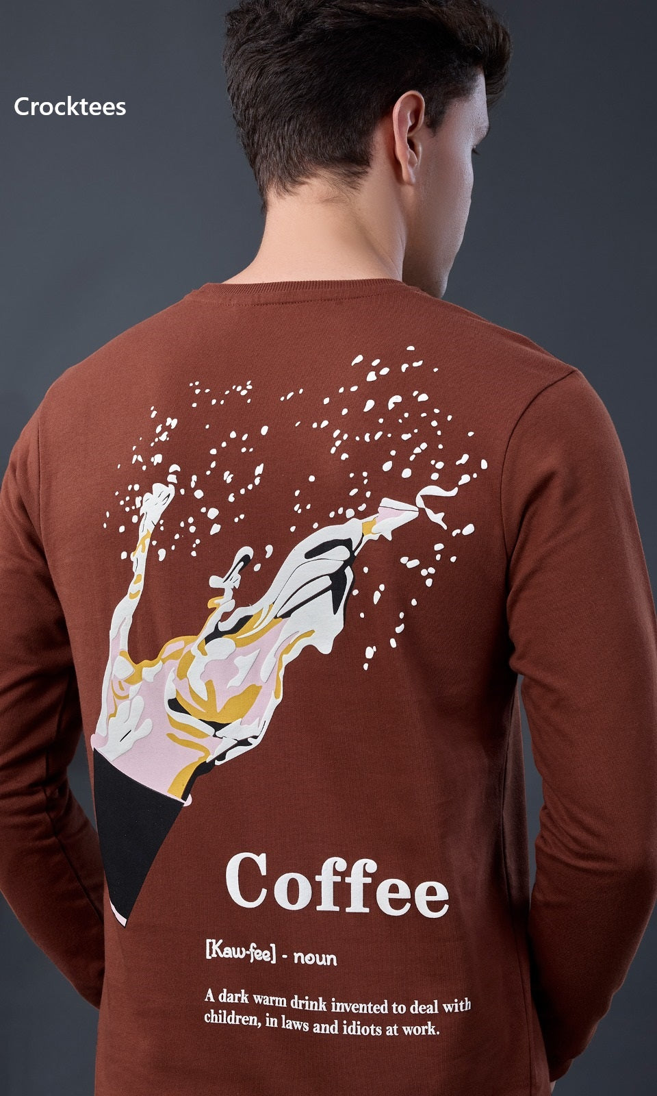 Style Jh 308 Hand Rib Crocktees Cotton Looper Mens Tshirts Manufacturer Gujarat