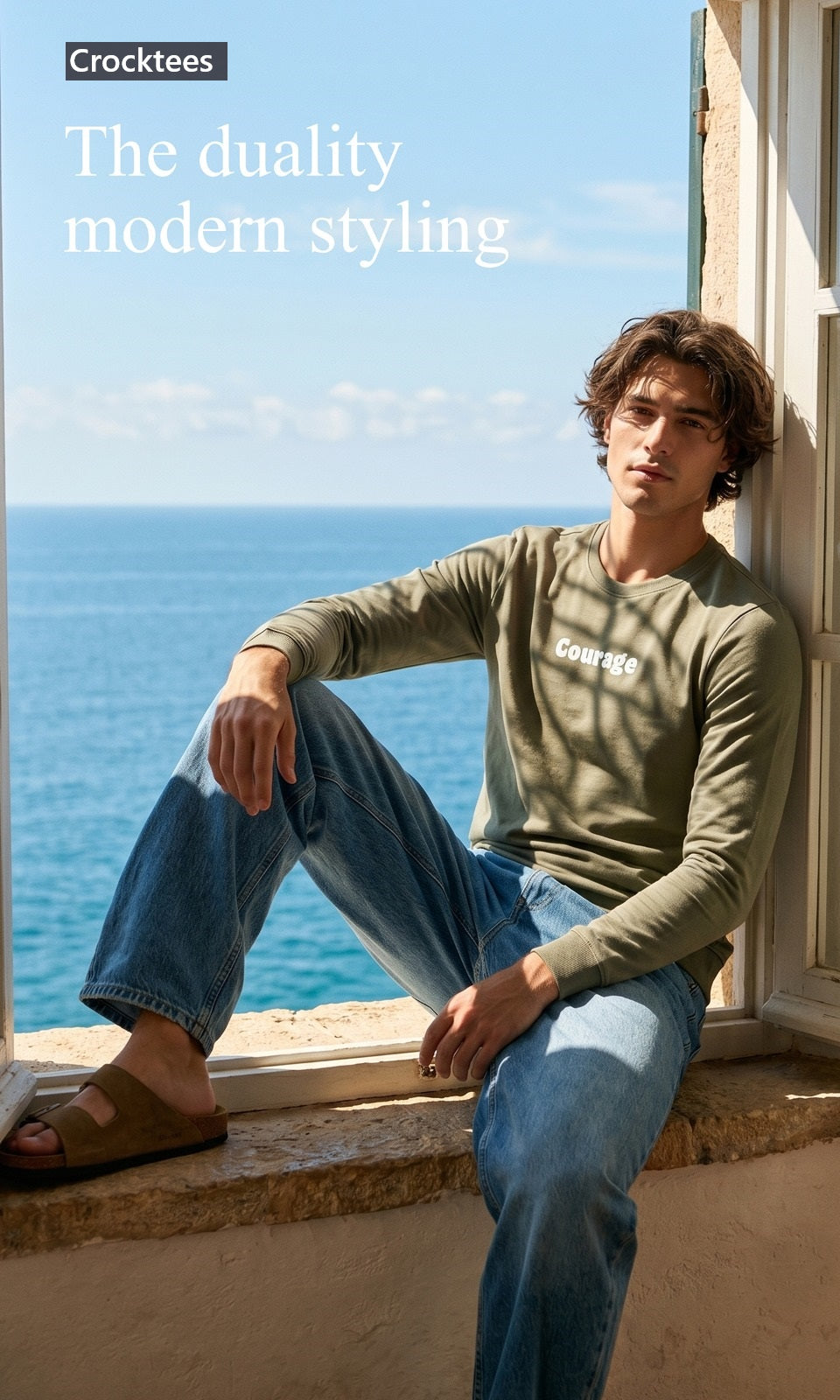 Style Jh 308 Hand Rib Crocktees Cotton Looper Mens Tshirts Manufacturer Gujarat