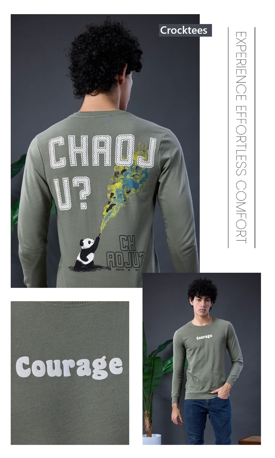 Style Jh 308 Hand Rib Crocktees Cotton Looper Mens Tshirts Manufacturer Gujarat