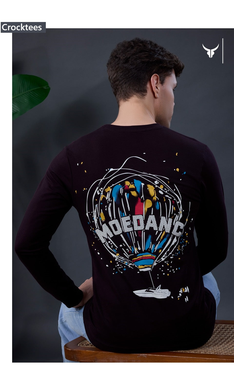 Style Jh 308 Hand Rib Crocktees Cotton Looper Mens Tshirts Manufacturer Gujarat