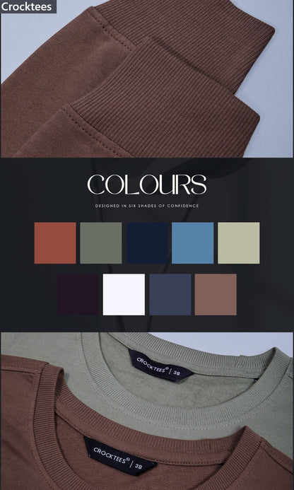 Style Jh 308 Hand Rib Crocktees Cotton Looper Mens Tshirts Manufacturer Gujarat