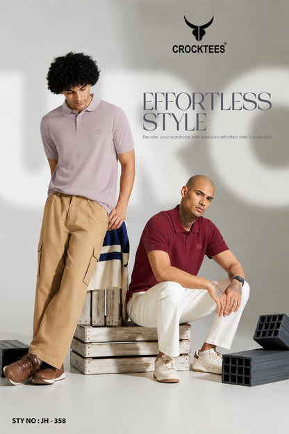 Style Jh 358 Crocktees Cotton Mens Tshirts Exporter India
