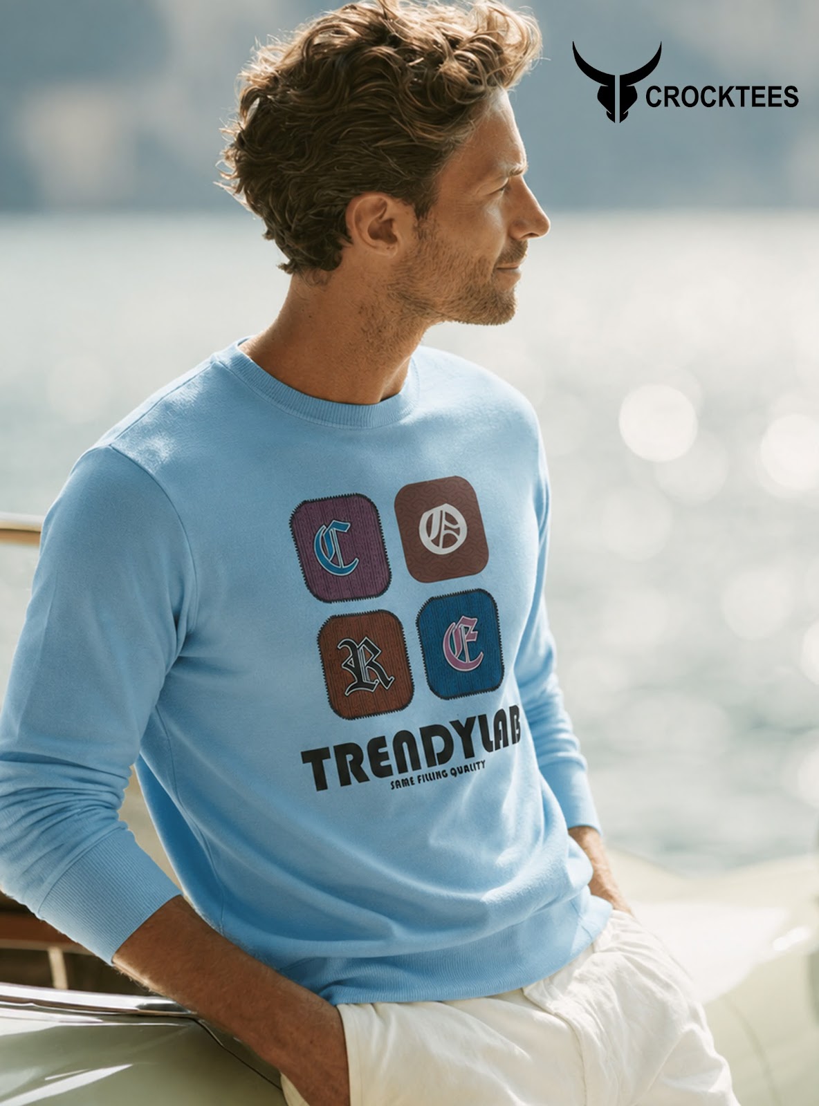 Style Jh 397 Full Sleeves Crocktees Cotton Looper Mens Tshirts Wholesaler Gujarat