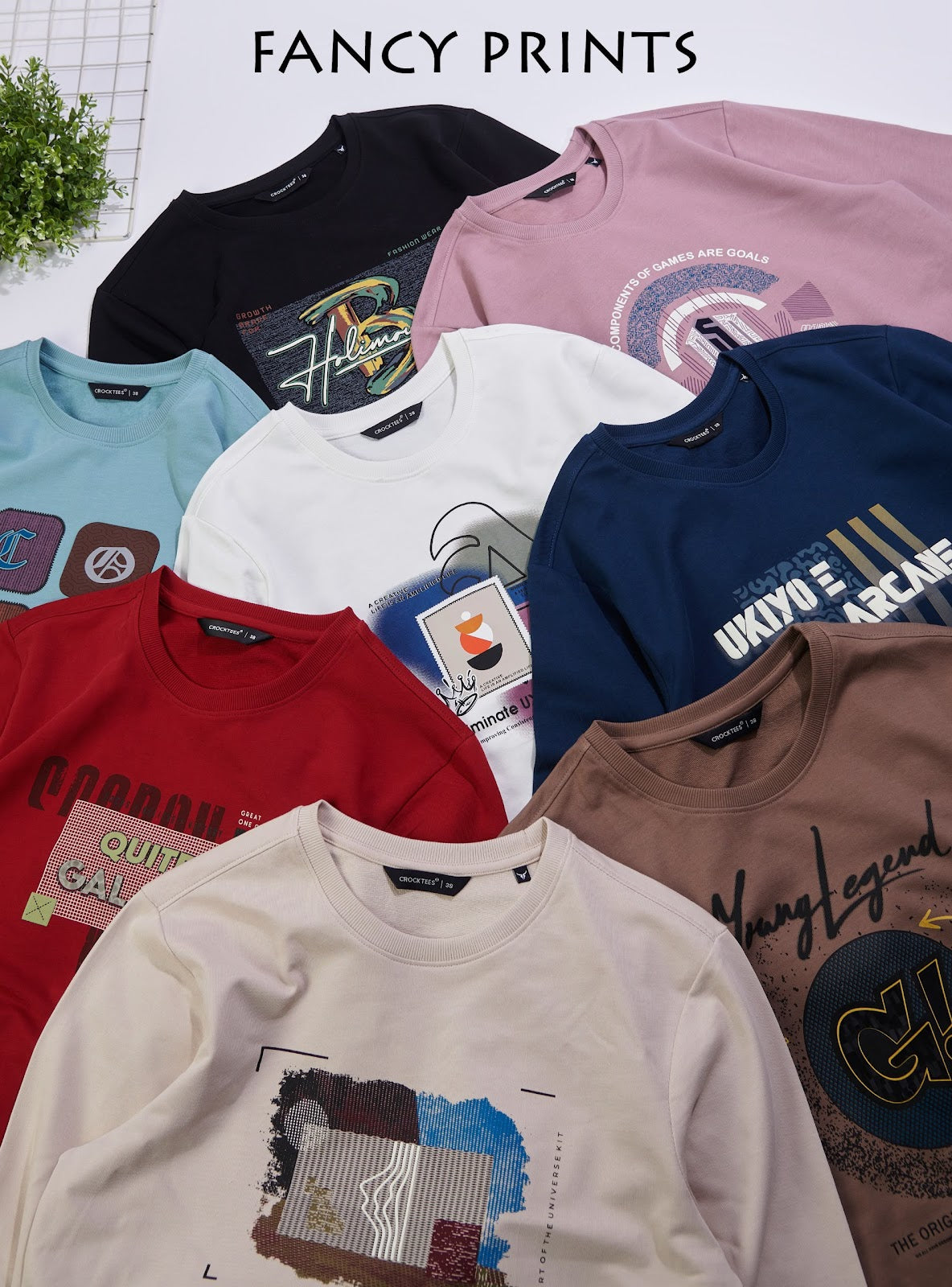 Style Jh 397 Full Sleeves Crocktees Cotton Looper Mens Tshirts Wholesaler Gujarat