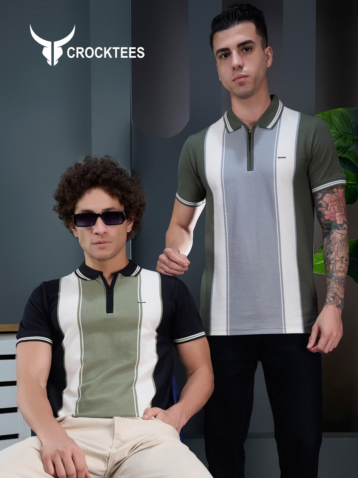 Style Jh 562 Waffle Crocktees Interlock Mens Tshirts Exporter India