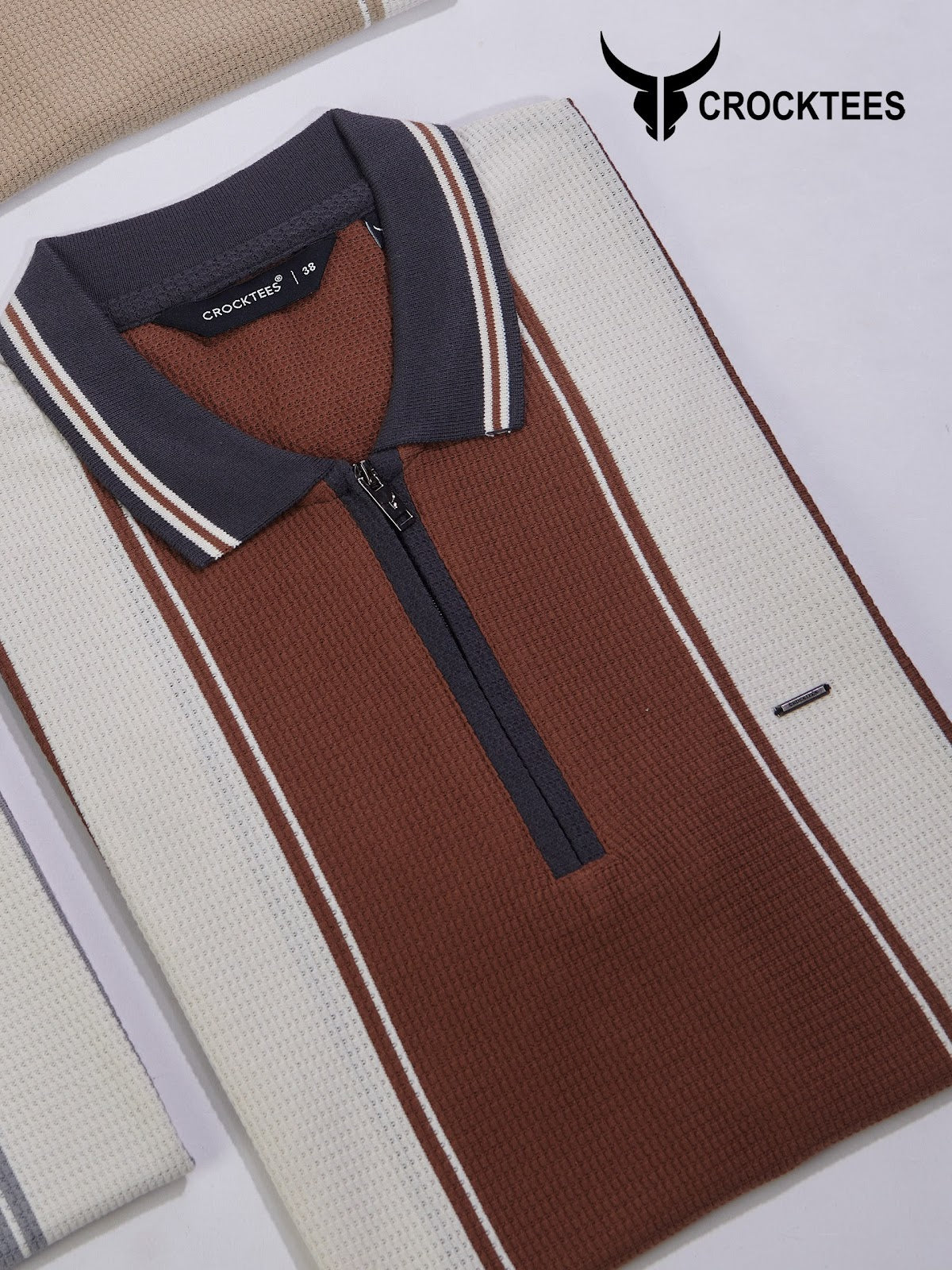 Style Jh 562 Waffle Crocktees Interlock Mens Tshirts Exporter India