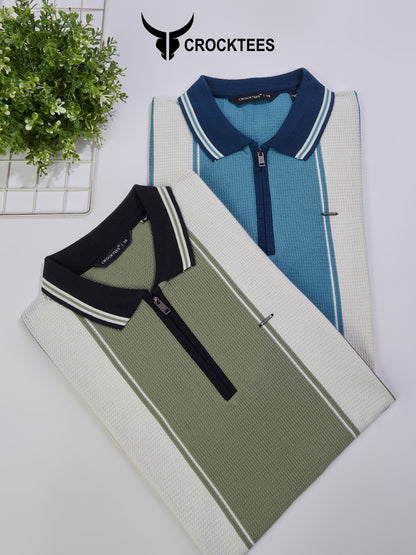 Style Jh 562 Waffle Crocktees Interlock Mens Tshirts Exporter India