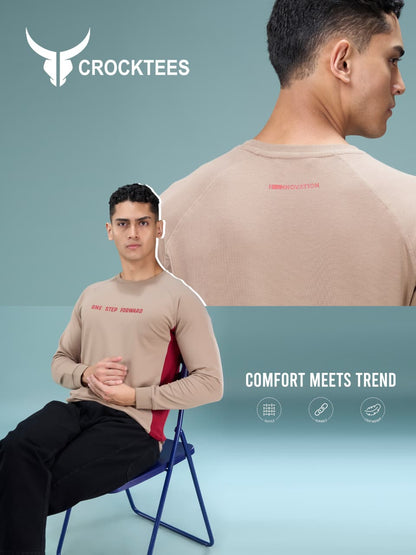 Style Jh 588 Cut And Sew Crocktees Cotton Looper Mens Tshirts Wholesale Rate
