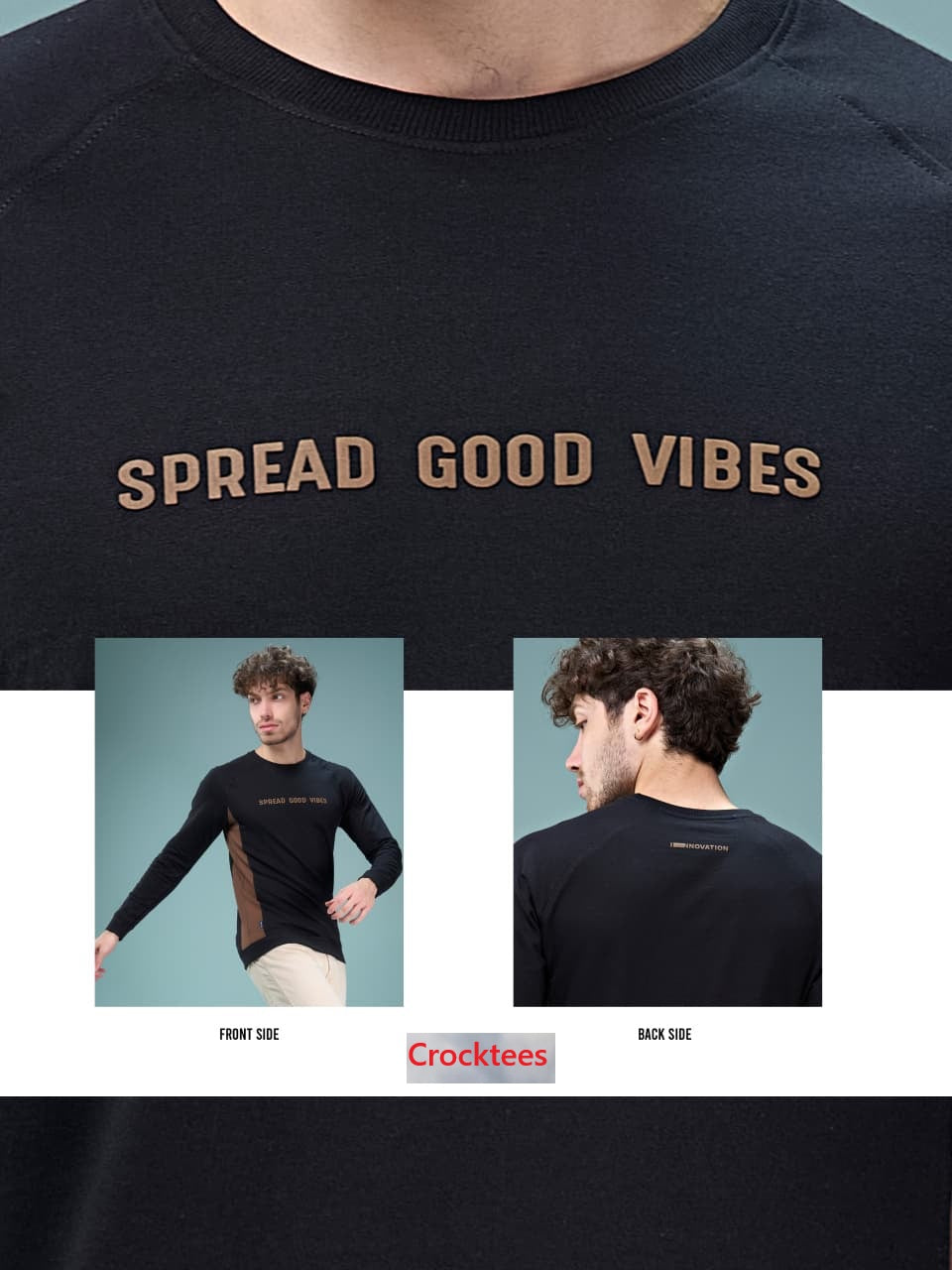 Style Jh 588 Cut And Sew Crocktees Cotton Looper Mens Tshirts Wholesale Rate