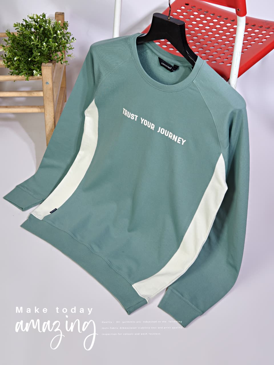 Style Jh 588 Cut And Sew Crocktees Cotton Looper Mens Tshirts Wholesale Rate