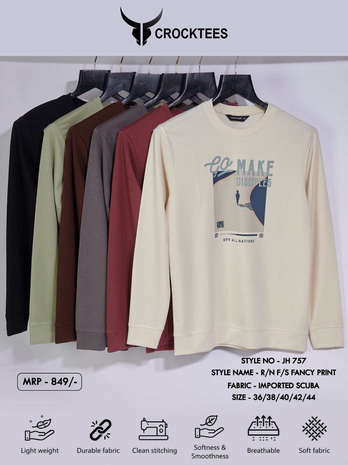 Style Jh 757 Crocktees Imported Mens Tshirts Wholesale Price
