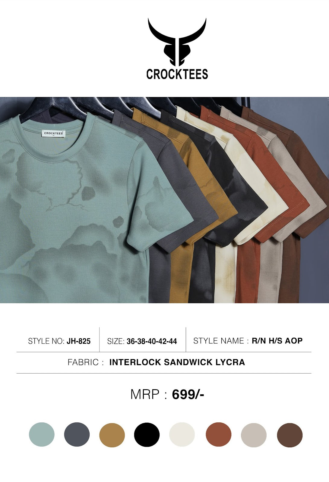 Style Jh 825 Scuba Crocktees Imported Mens Tshirts Manufacturer India