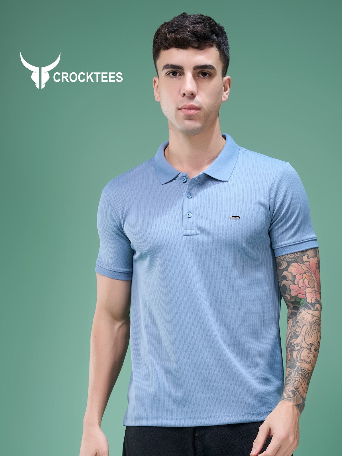 Style Mti 2179 Knit Crocktees Interlock Mens Tshirts Manufacturer