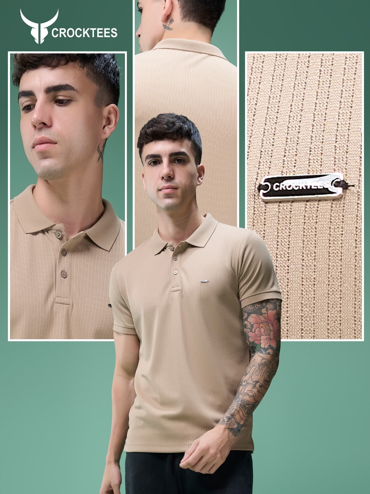 Style Mti 2179 Knit Crocktees Interlock Mens Tshirts Manufacturer