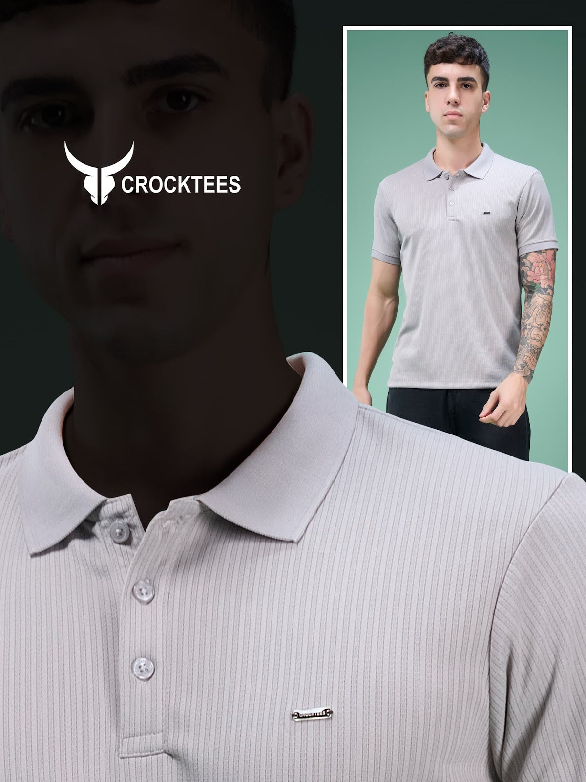 Style Mti 2179 Knit Crocktees Interlock Mens Tshirts Manufacturer