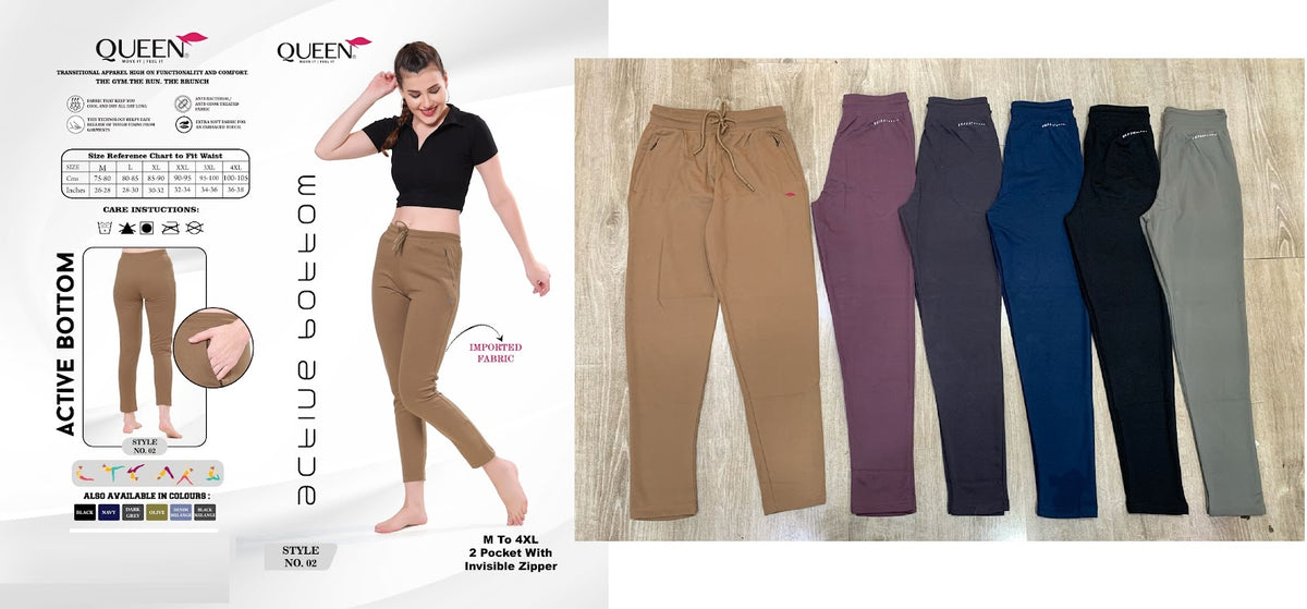 Style No 02 Queen Interlock Women Joggers Wholesale