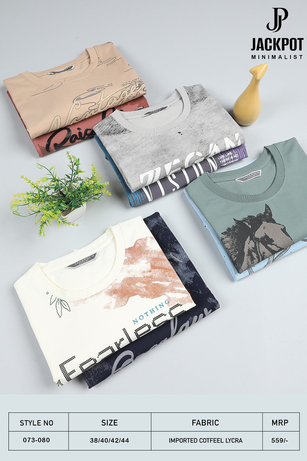 Style No 073-080 Hd Prints Jackpot Imported Mens Tshirts Wholesale Rate