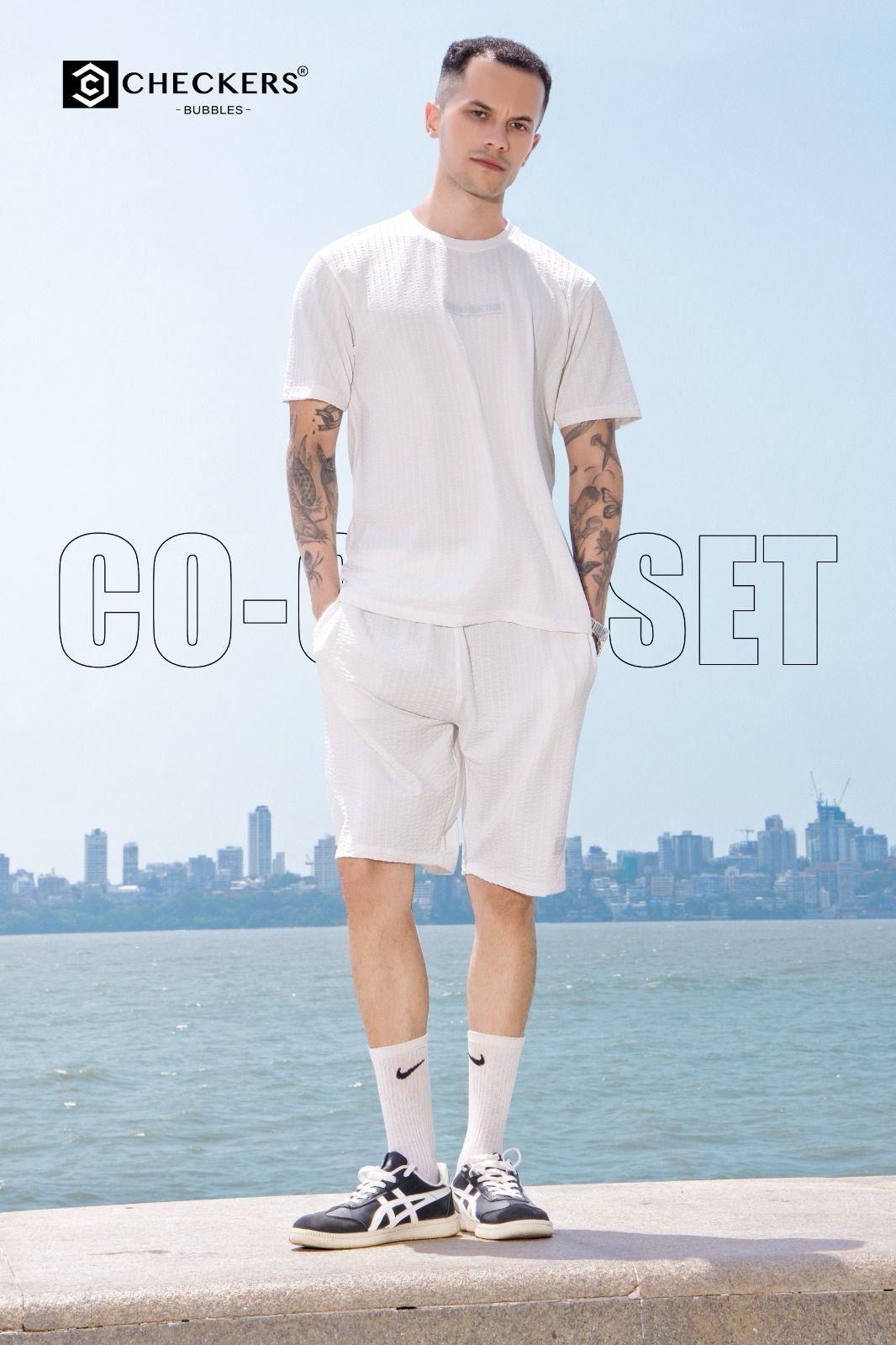 Style No 099-106 Checkers Knit Mens Co Ord Set Exporter India