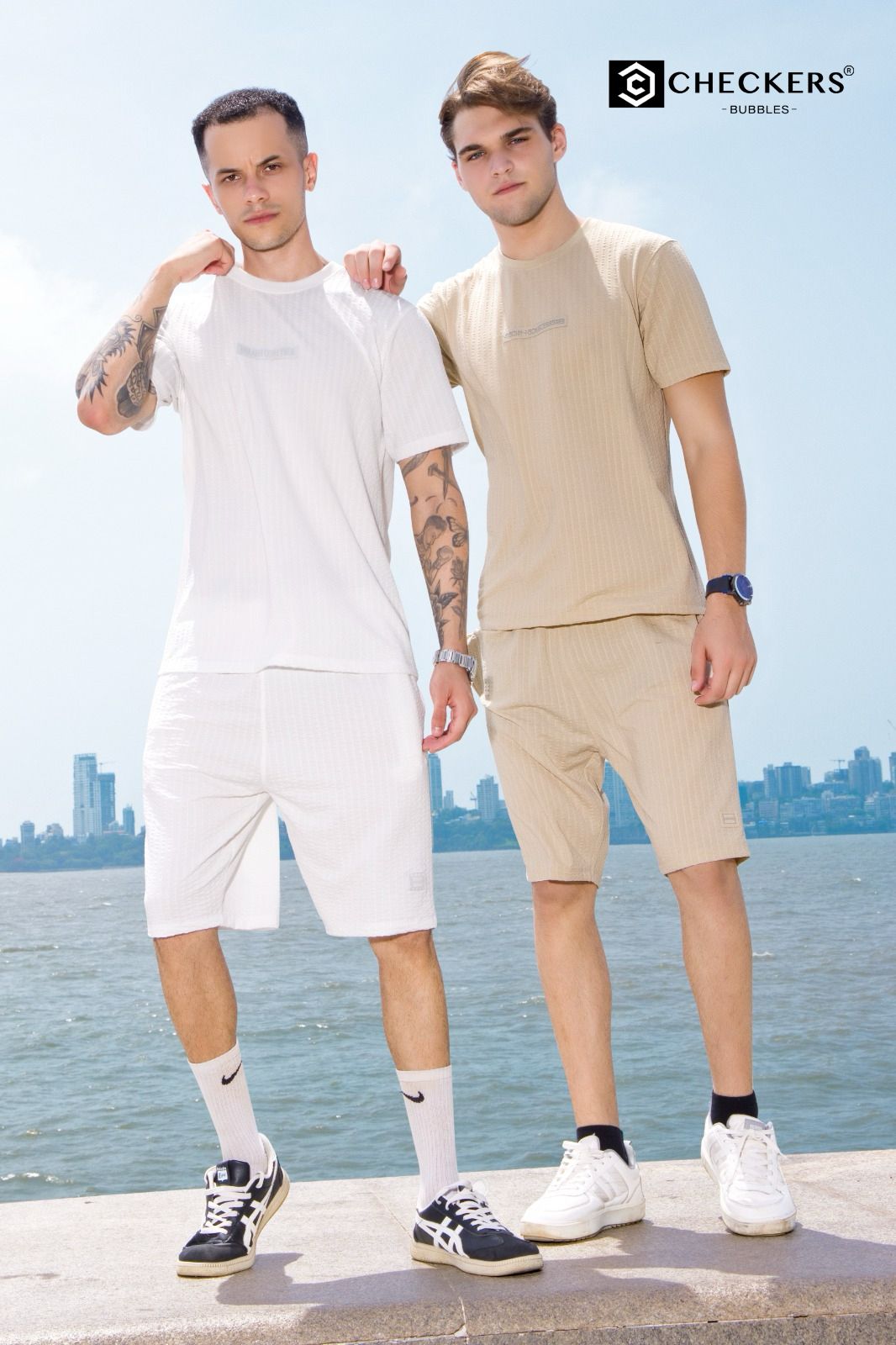 Style No 099-106 Checkers Knit Mens Co Ord Set Exporter India