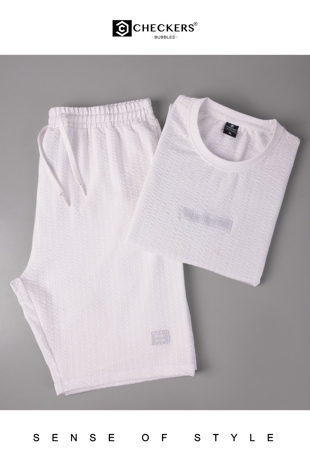 Style No 099-106 Checkers Knit Mens Co Ord Set Exporter India