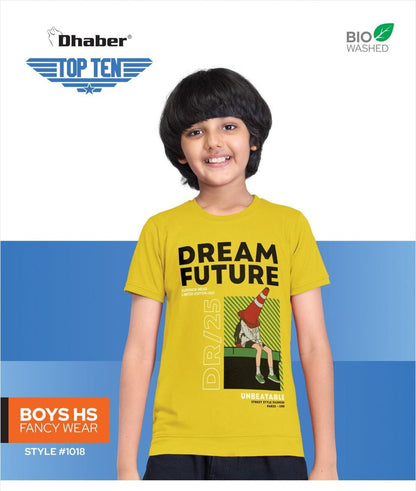 Style No 1018 Dhaber Cotton Boys Tshirt Exporter India