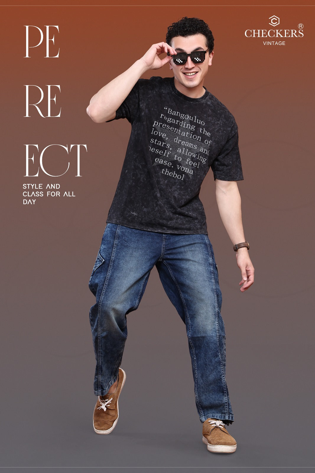 Style No 1082-1089 Checkers Looper Mens Tshirts Exporter India